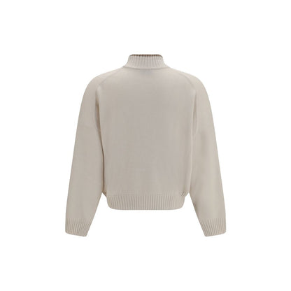 Brunello Cucinelli White Cashmere Sweater
