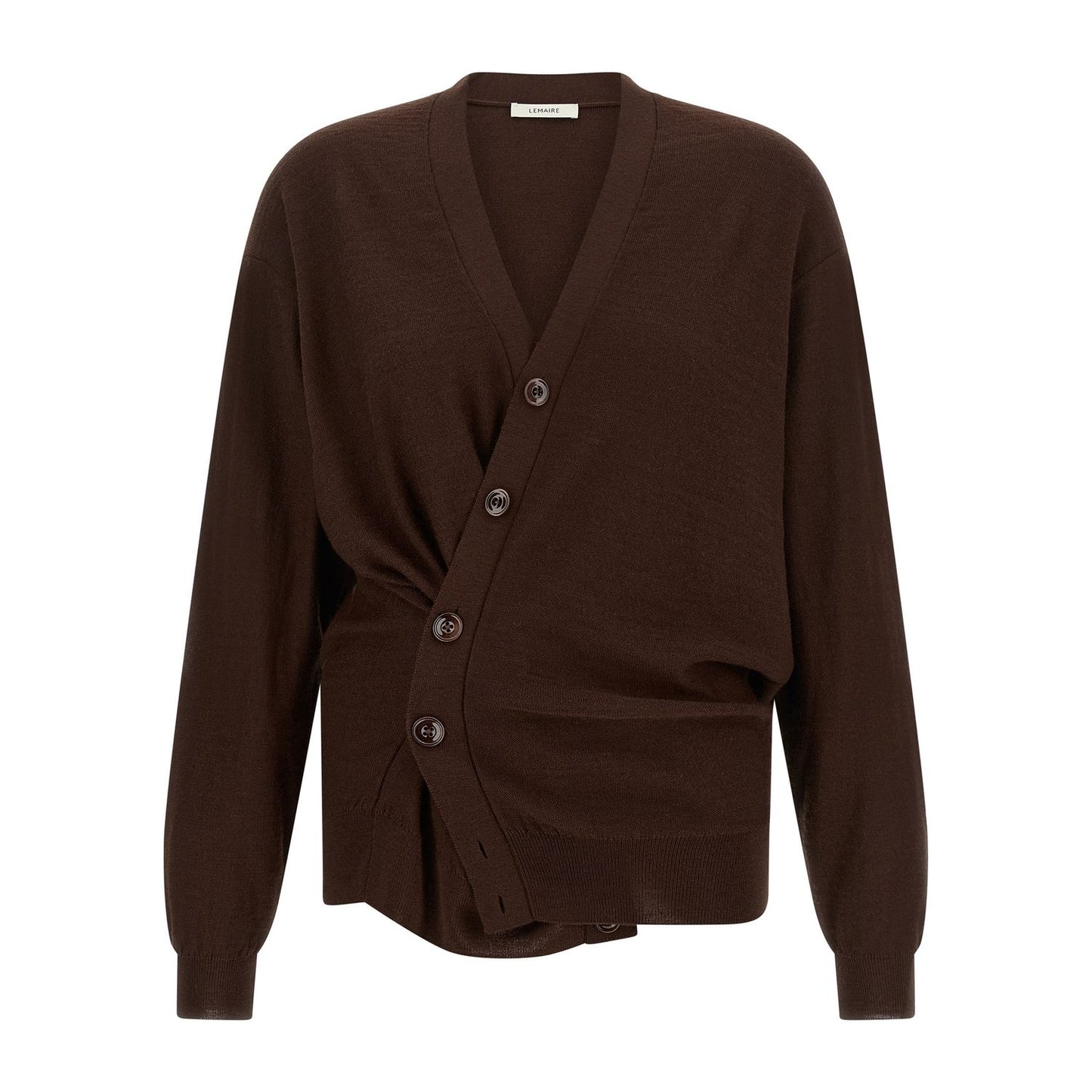 Lemaire Bordeaux Wool Cardigan