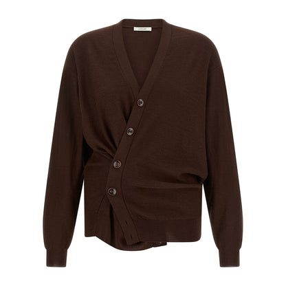 Lemaire Bordeaux Wool Cardigan