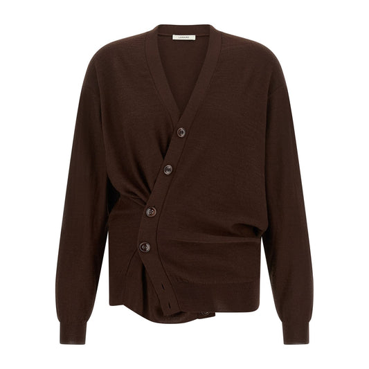 Lemaire Bordeaux Wool Cardigan