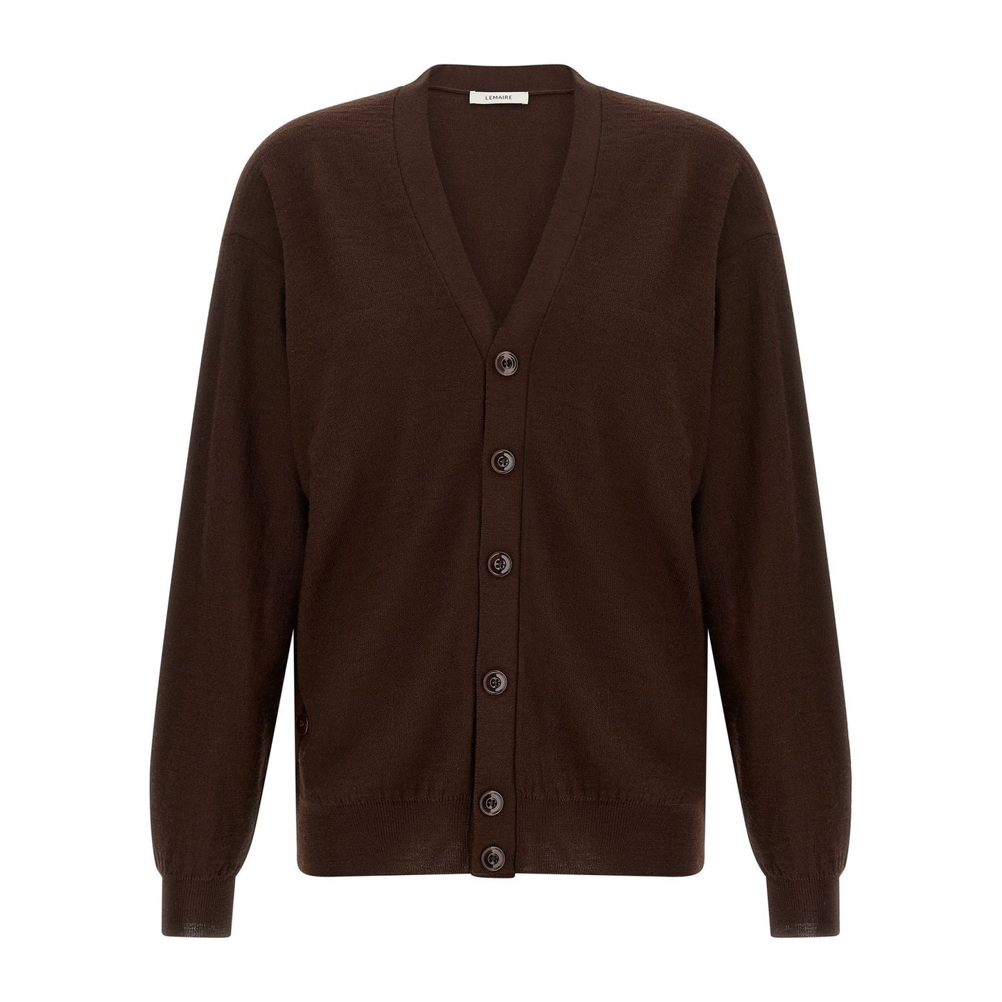 Lemaire Bordeaux Wool Cardigan