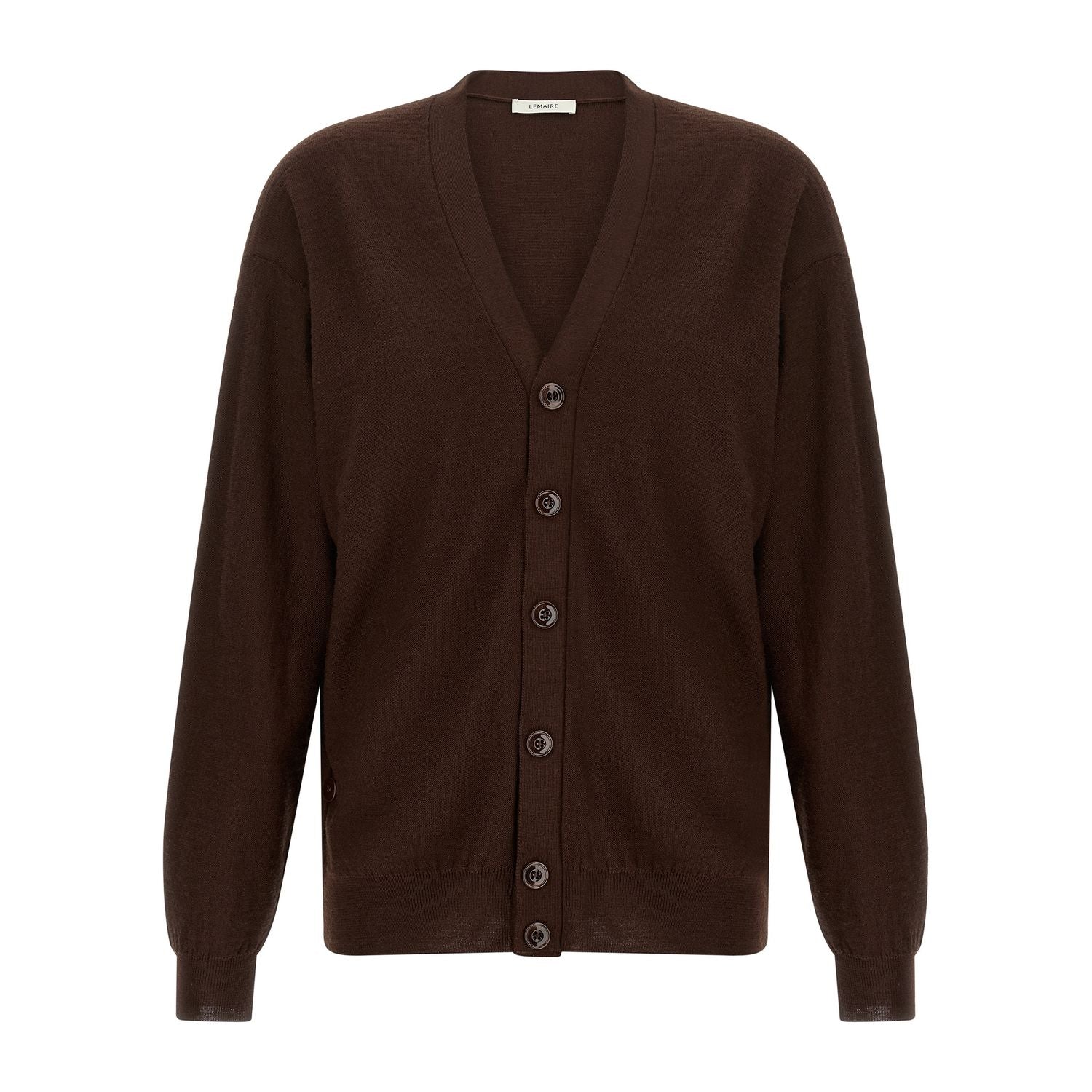 Lemaire Bordeaux Wool Cardigan