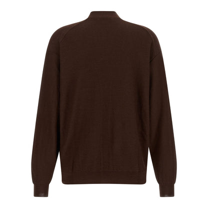 Lemaire Bordeaux Wool Cardigan