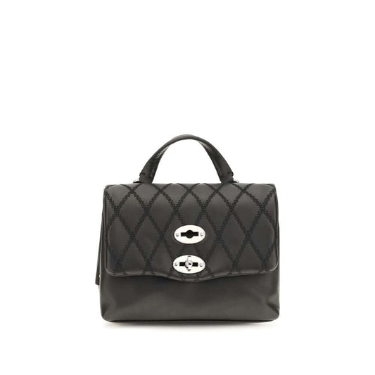 Zanellato Black Calf Leather Bos Taurus Shoulder Bag