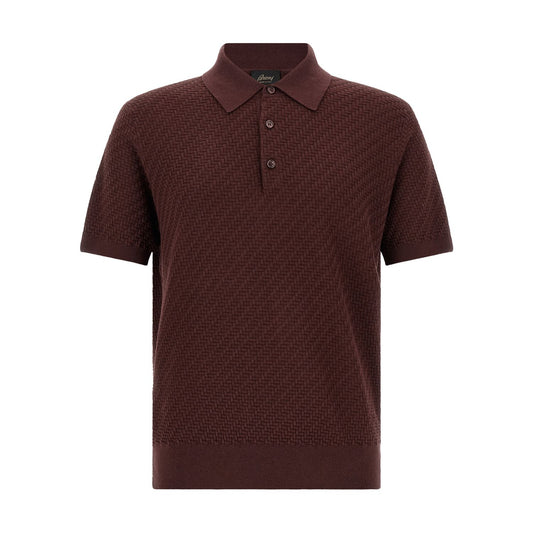 Brioni Purple Cotton Polo Shirt