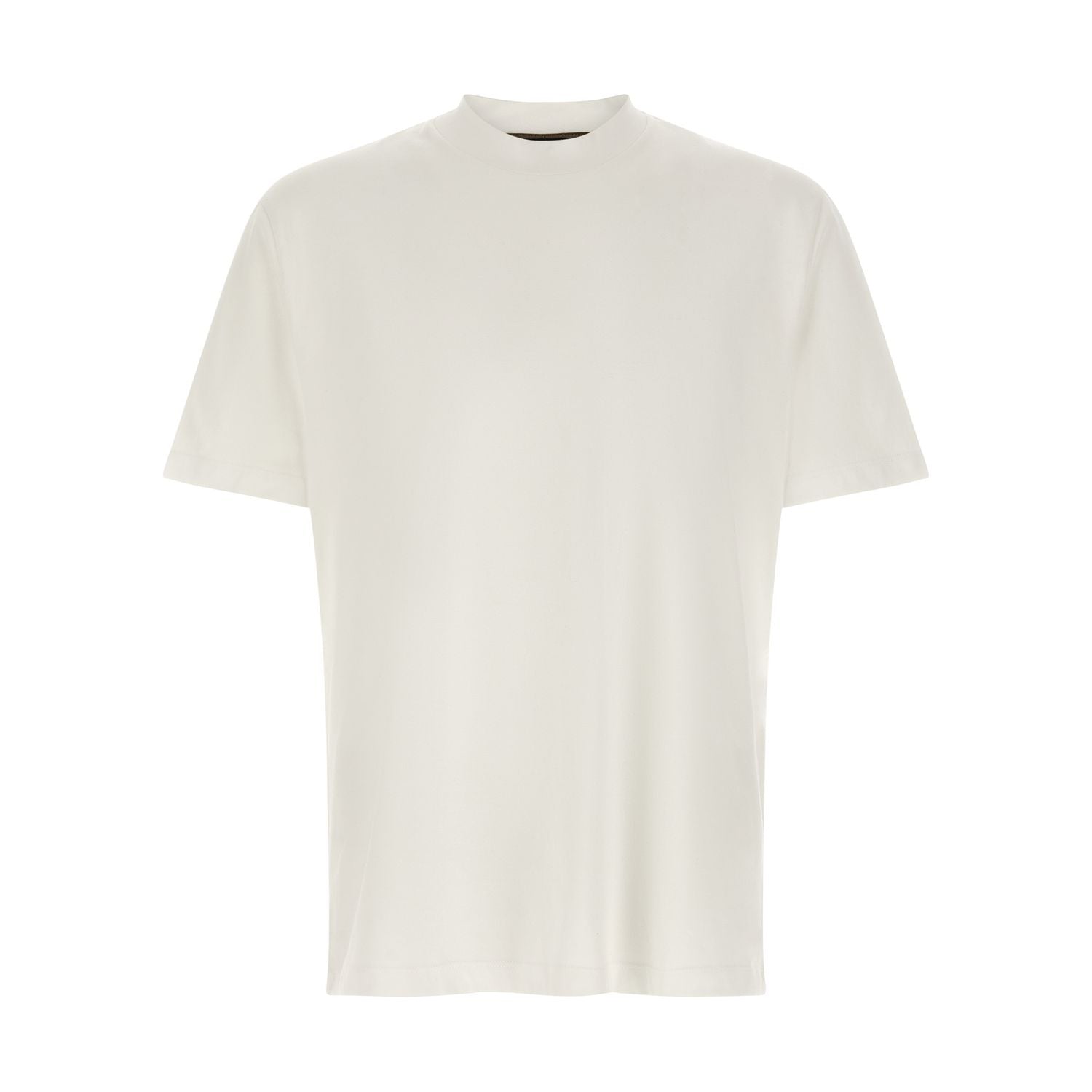 Brioni White Cotton T-Shirt