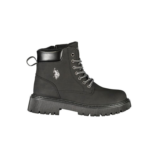 U.S. POLO ASSN. Black Polyurethane Women's Boot
