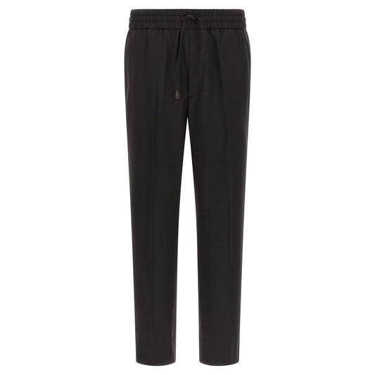 Brioni Brown Wool Casual Pants