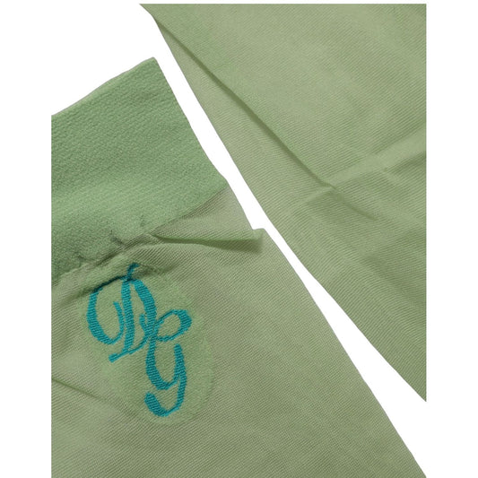 Dolce & Gabbana Green Knee High Sheer Nylon Accessory Socks