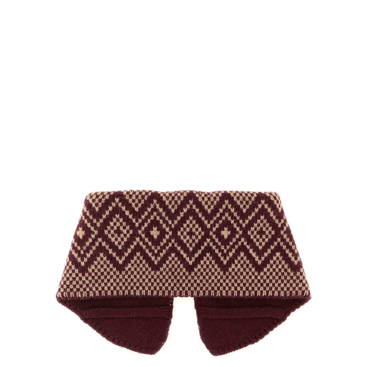 Dries Van Noten Bordeaux Wool Foulard