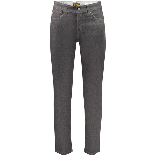 Hugo Boss Black Cotton Men's Jeans