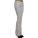 Costume National White Cotton Slim Fit Straight Jeans Pants SIG30112-25