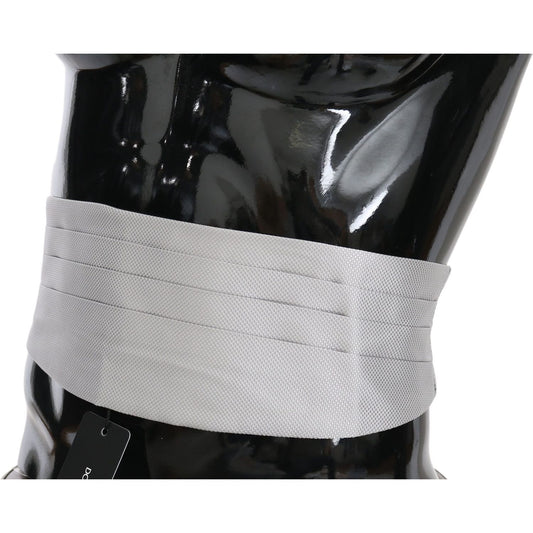Dolce & Gabbana Elegant Silk Gray Cummerbund Dolce & Gabbana Gray