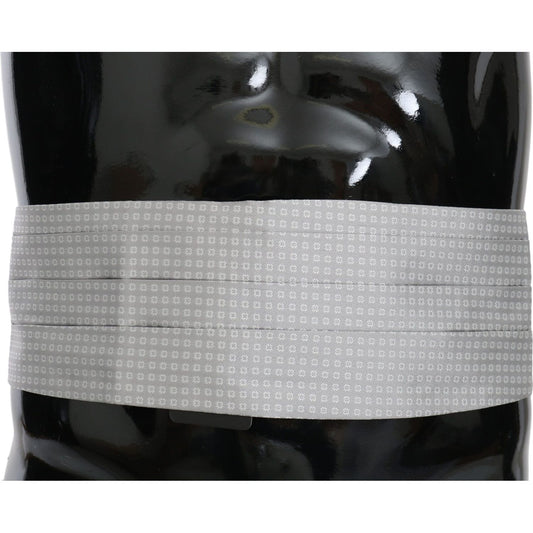 Dolce & Gabbana Elegant Gray Silk Cummerbund Dolce & Gabbana Black