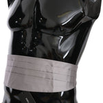 Dolce & Gabbana Gray Men Waist Belt 100% Silk Cummerbund