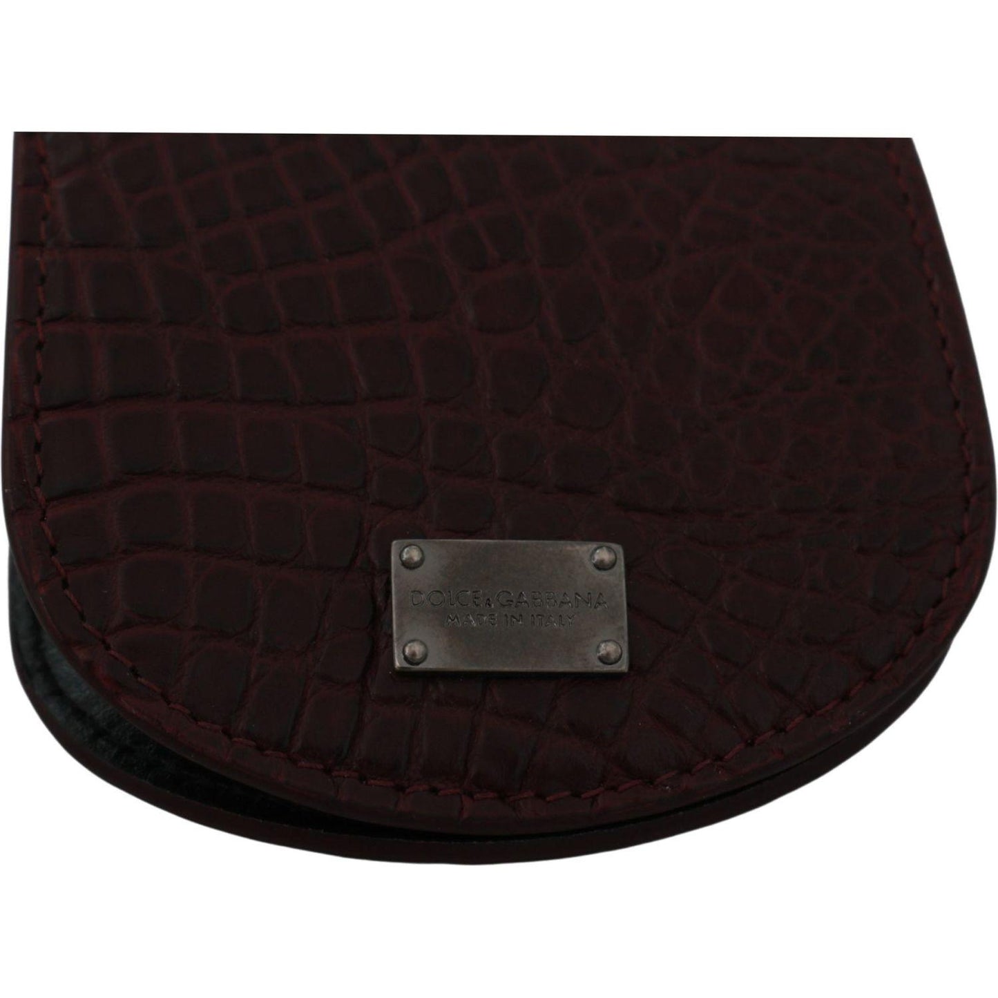 Dolce & Gabbana Brown Exotic Skin Pocket Condom Case Holder Condom Case