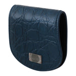 Dolce & Gabbana Blue Leather Holder Pocket Condom Case Condom Case