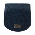 Dolce & Gabbana Blue Holder Pocket Wallet Blue Exotic Skin Condom Case Condom Case