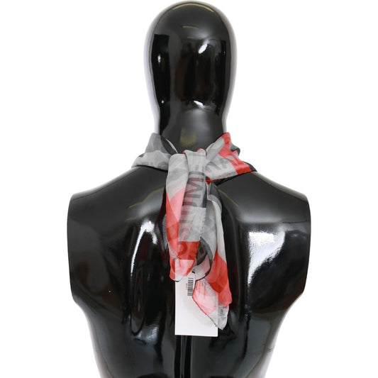 Costume National Elegant Silk Scarf Bandana Hat for Men Scarf Costume National Dark Slate Gray