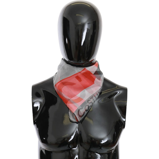 Costume National Elegant Silk Scarf Bandana Hat for Men Scarf Costume National Dark Slate Gray