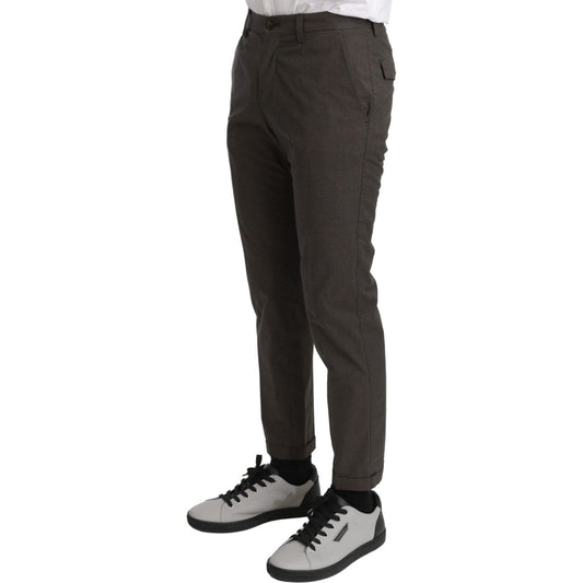 Dolce & Gabbana Elegant Brown Casual Pants Dolce & Gabbana Dark Slate Gray