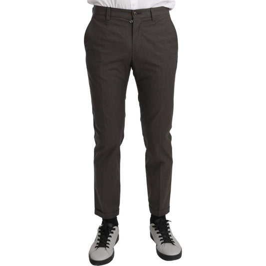 Dolce & Gabbana Elegant Brown Casual Pants Dolce & Gabbana Dark Slate Gray