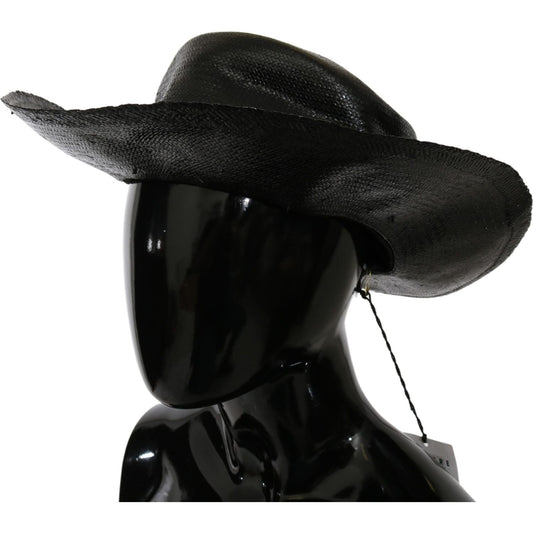 Costume National Chic Black Floppy Hat - Timeless Elegance Hat Costume National Black