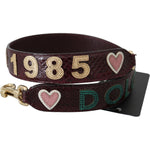 Dolce & Gabbana Bordeaux Exotic Skin Leather Belt Shoulder Strap Handbags, Wallets & Cases