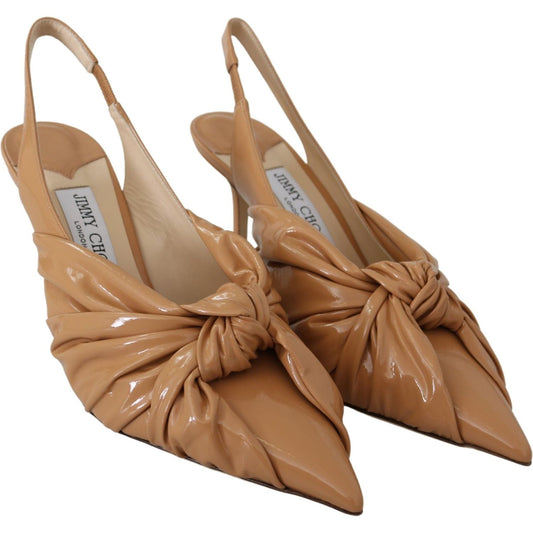 Jimmy Choo Elegant Pointed Toe Leather Pumps Shoes Jimmy Choo Sienna