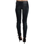 Acht Blue Washed Low Waist Skinny Denim Trouser