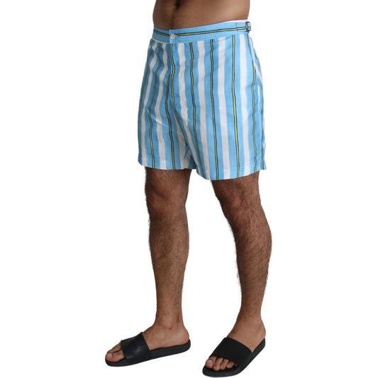 Dolce & Gabbana Striped Elegance Swim Shorts Dolce & Gabbana Dim Gray