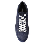Jimmy Choo Chic Slip-On Blue Denim Suede Sneakers 194611084372