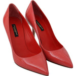 Dolce & Gabbana Dark Pink Patent Leather Heels Pumps