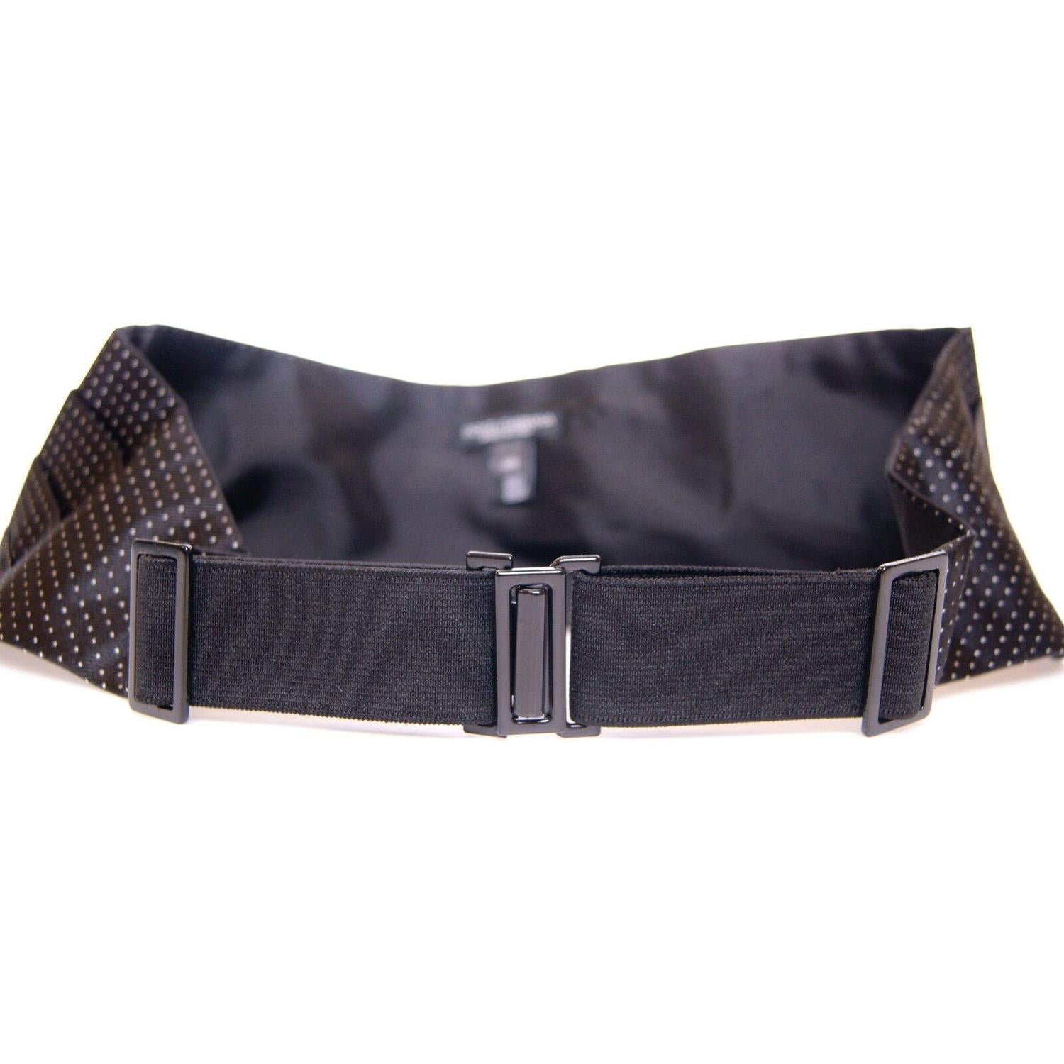 Dolce & Gabbana Black Waist Smoking Tuxedo Cummerbund  Belt