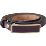 GF Ferre Gold Logo Buckle Waist Leather Skinny Belt Belt