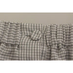 Andrea Incontri White Cotton Checkered Stretch Skirt