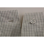 Andrea Incontri White Checkered Stretch Cotton Shorts