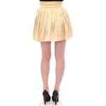 Andrea Incontri Beige Floral Embroidery Mini Skirt GSS10717-1