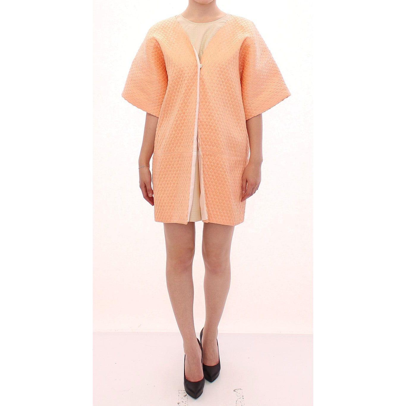 Andrea Incontri Pink Short Sleeves Jacket Coat