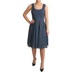 Dolce & Gabbana Polka Dot Sleeveless A-Line Dress Dolce & Gabbana Tan