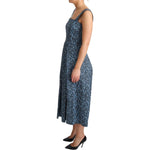 Dolce & Gabbana Elegant Sleeveless A-line Blue Heart Dress Dolce & Gabbana Dark Slate Gray