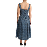 Dolce & Gabbana Elegant Sleeveless A-line Blue Heart Dress Dolce & Gabbana Dark Slate Gray