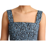 Dolce & Gabbana Elegant Sleeveless A-line Blue Heart Dress Dolce & Gabbana Tan