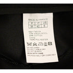 Corrado De Biase Black Metal Buttons Cotto Wool Skirt