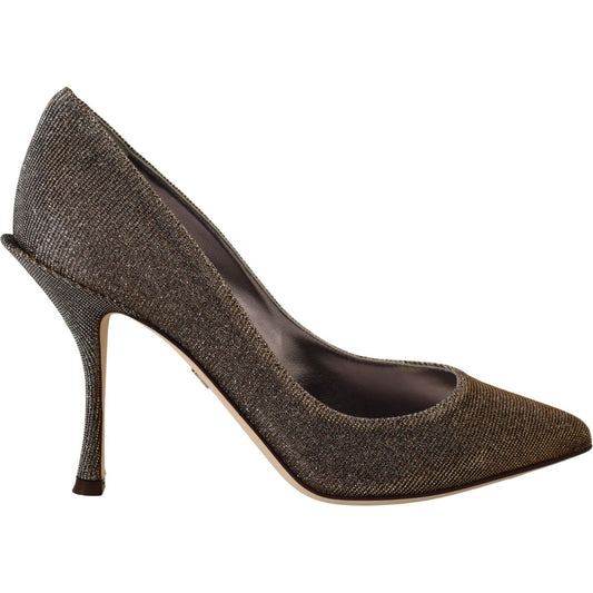 Dolce & Gabbana Elegant Silver Heels Pumps Classic Dolce & Gabbana Dark Slate Gray