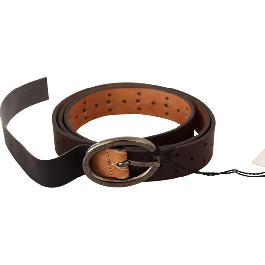 Costume National Elegance Redefined: Chic Brown Fashion Belt WOMAN BELTS Costume National Dark Slate Gray