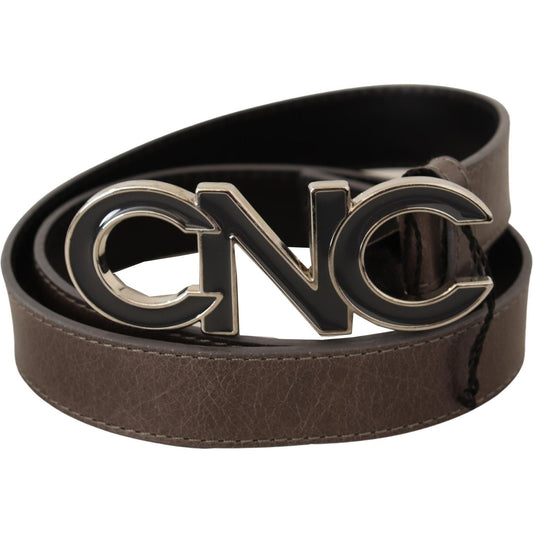 Costume National Elegant Waxed Cotton Fashion Belt WOMAN BELTS Costume National Dark Slate Gray