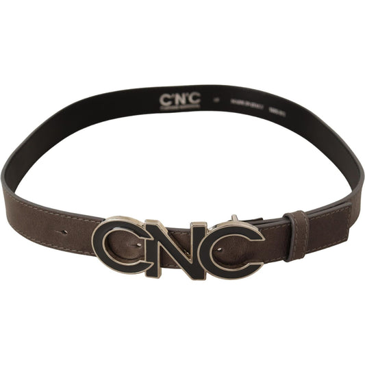 Costume National Elegant Waxed Cotton Fashion Belt WOMAN BELTS Costume National Dark Slate Gray