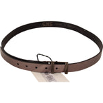 Costume National Pink Metallic Leather Buckle Belt WOMAN BELTS
