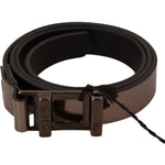 Costume National Pink Metallic Leather Buckle Belt WOMAN BELTS